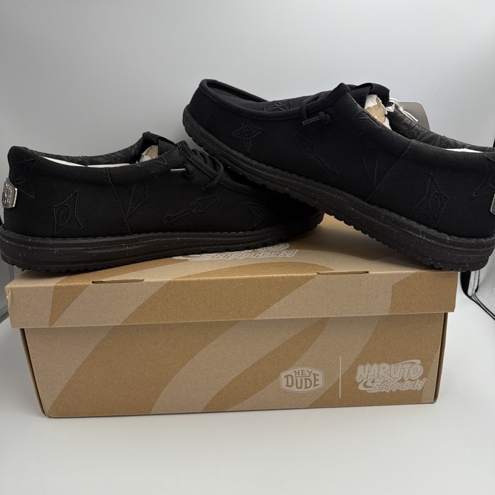 Naruto Shippuden Hey Dude (Weapons)‎  BLACK Size 12 Mens New